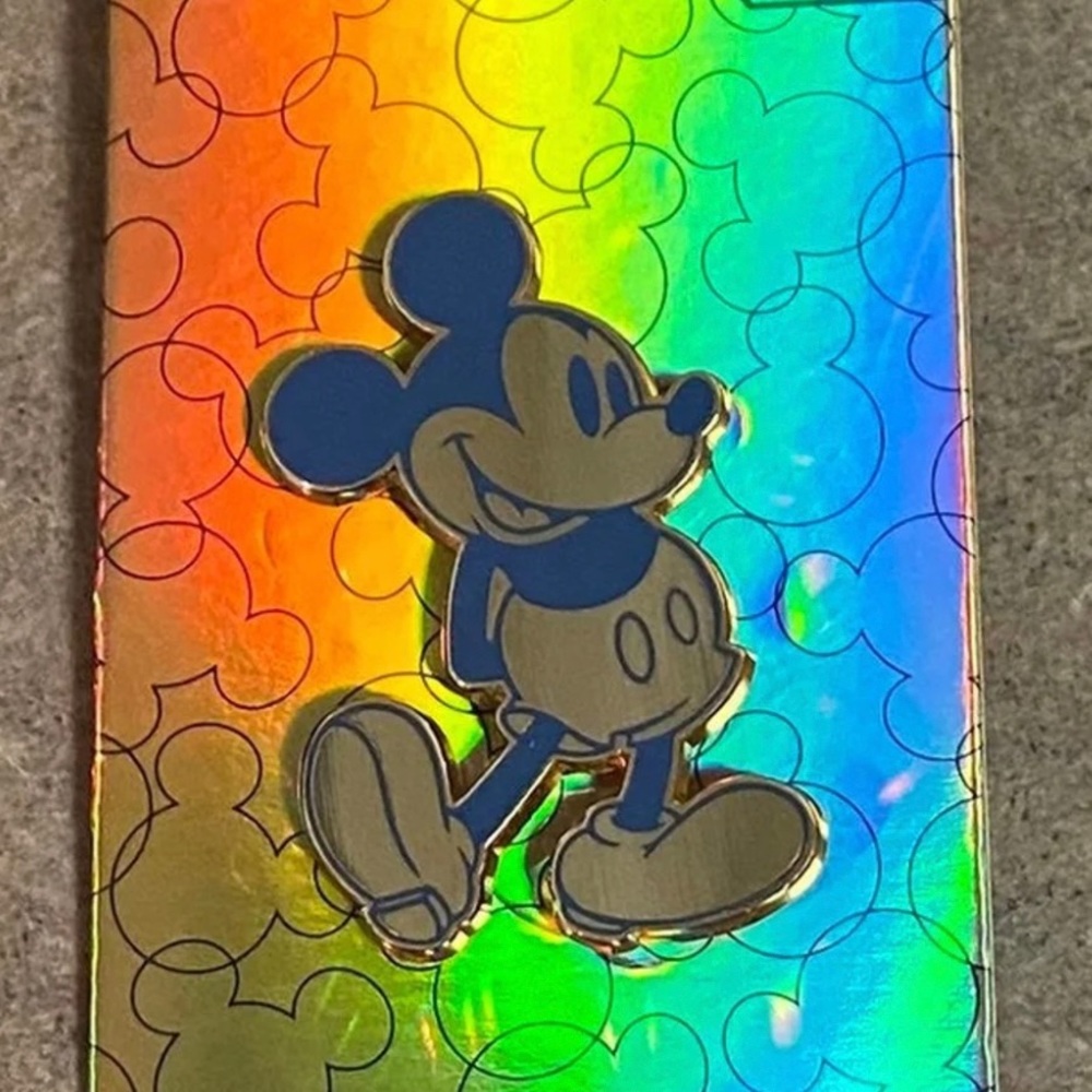 2022 Disney Parks 50th Anniversary EARidescent Gold Navy Mickey Mouse Pin